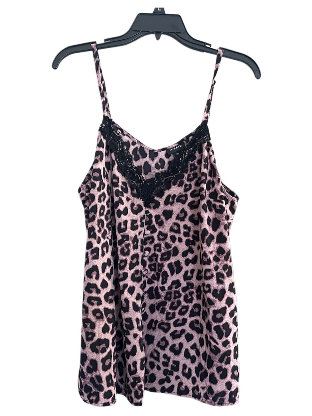 Torrid Leopard Lace-Trim Cami